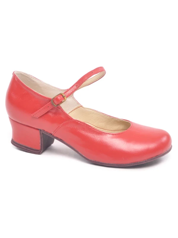 Туфлі народні, жіночі, Чорний, Шкіра